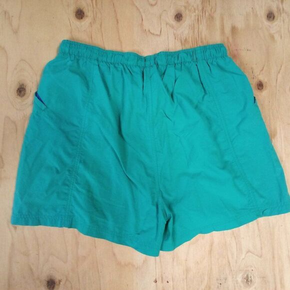 Vintage L.L. Bean Wind Shorts Teal - Picture 3 of 3